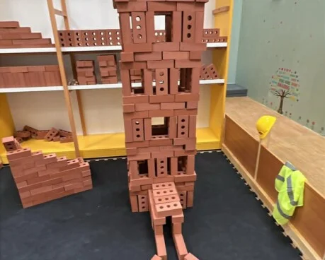 Interactive building blocks activitiy. 