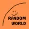 The logo of Random-World featuring our name and a smiling face.