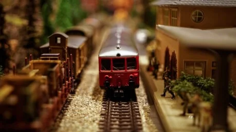 Model Railway A model railway with some interesting quirky features.